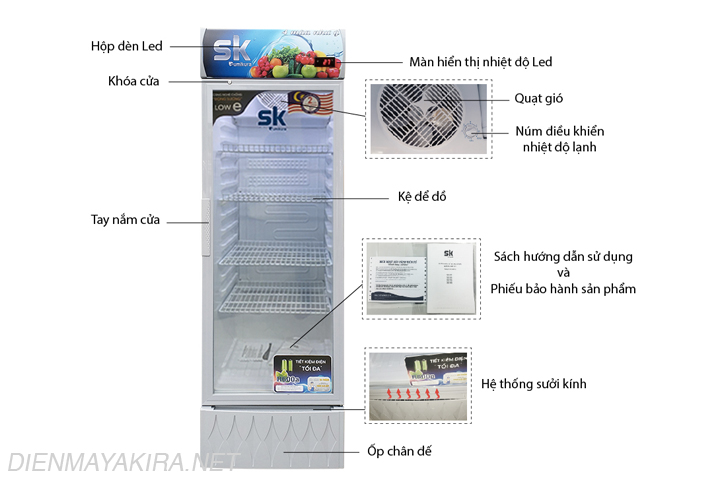 Các chức năng của tủ mát sumikura sksc 250