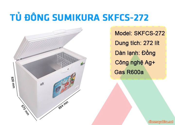 tủ đông Sumikura SKFCS-272