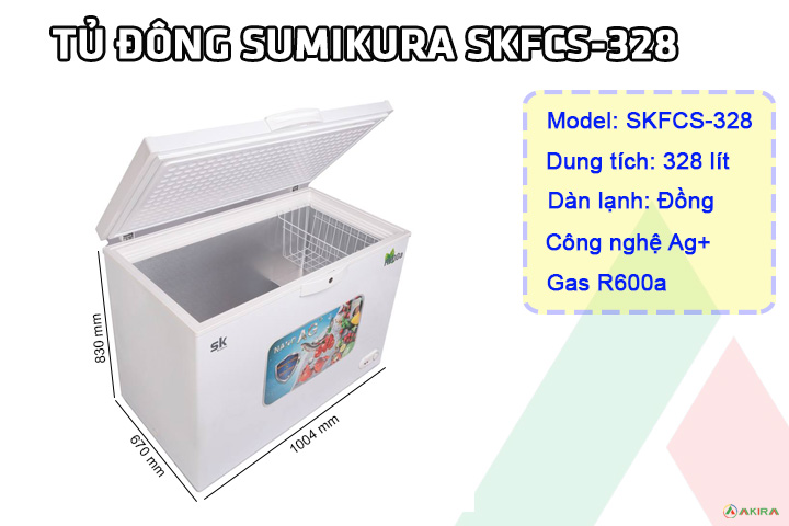 Tủ đông sumikura SKFCS-328