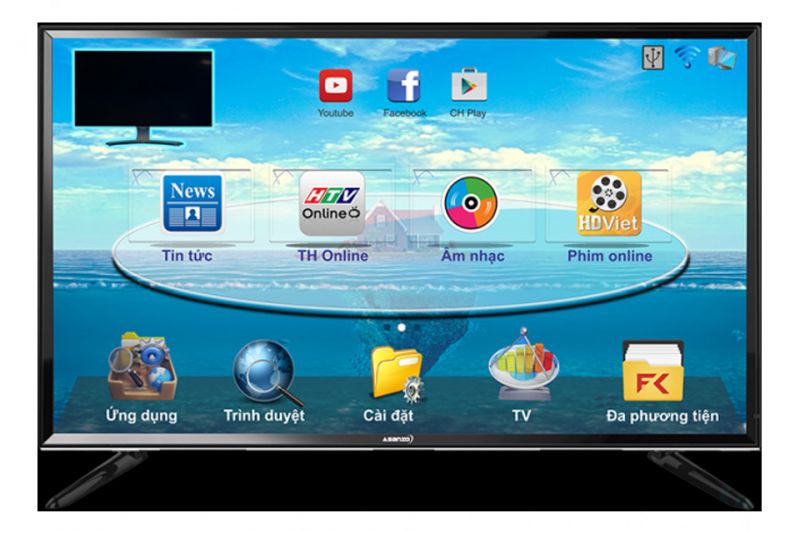 Smart Tivi Asanzo 32 inch 32S900MT2, HD Ready, Android