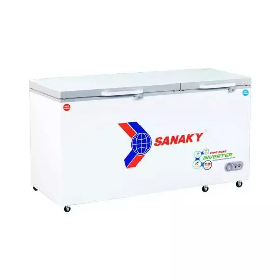 Tủ đông Sanaky inverter 485 lít 2 ngăn 2 cánh | VH-6699W4K - mẫu 2023