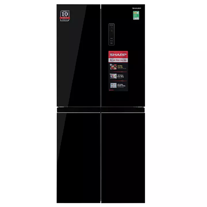 Tủ lạnh Sharp Inverter 362 lít SJ-FX420VG-BK | Màu đen